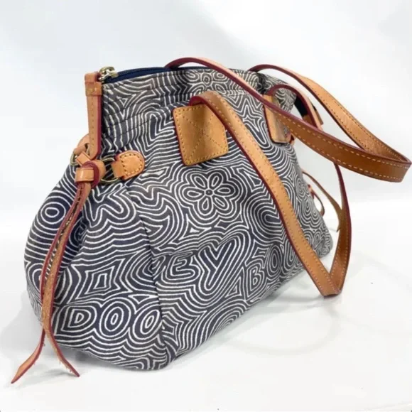 *sold* Dooney & Bourke Doodle Swirl Shoulder Bag - Picture 9 of 15